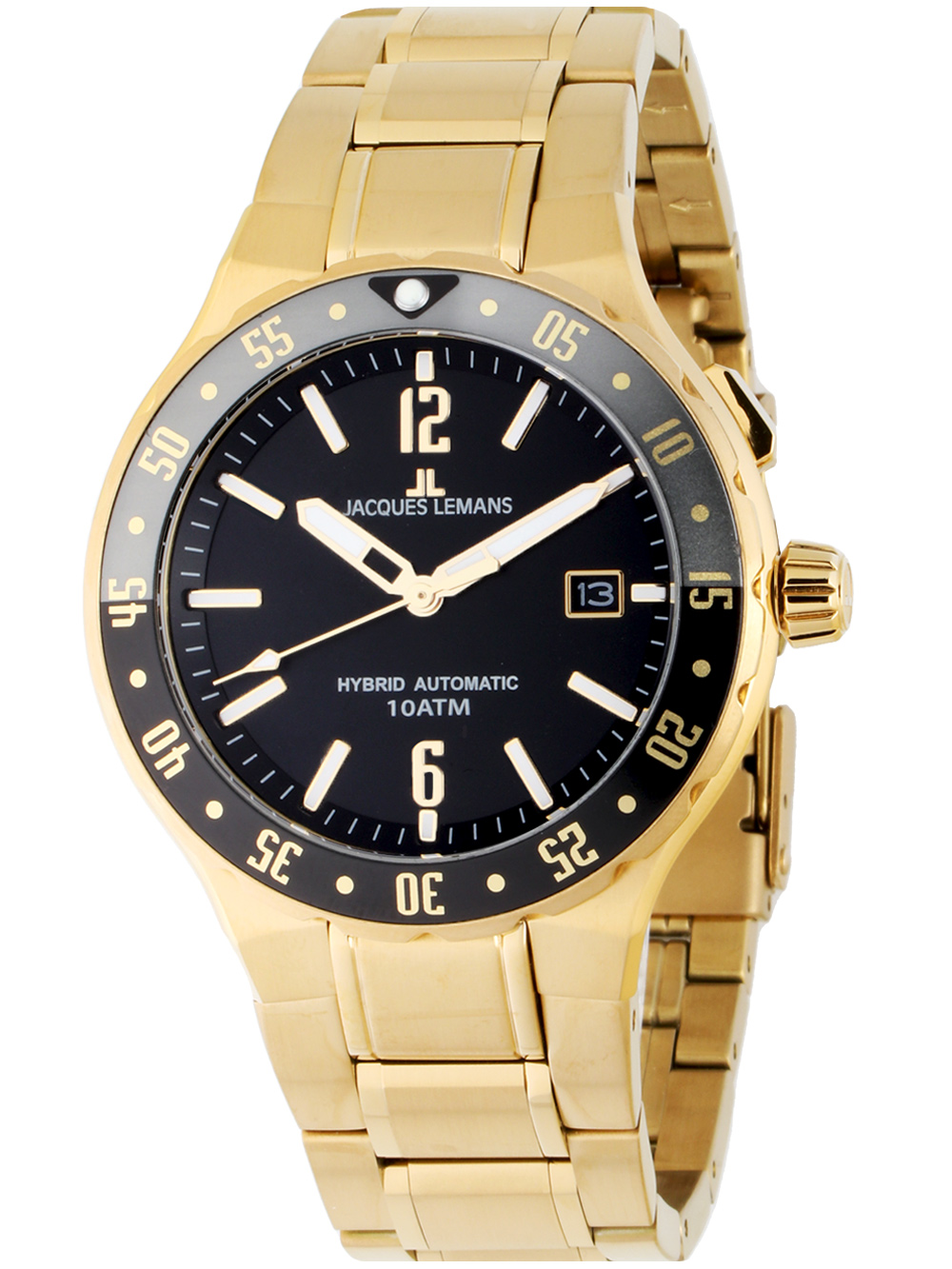 Jacques Lemans 1-2109J Hybromatic heren 42 mm - Afbeelding 2