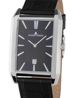 Jacques Lemans 1-2160.1B Torino vierkant herenhorloge 34 mm 5ATM