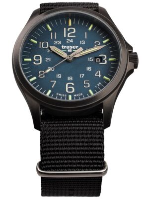 Traser H3 108632 P67 Officer GunMetal Blauw Heren 42 mm 10ATM