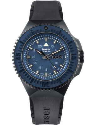 Traser H3 109857 P69 Zwart-Stealth Blauw 46mm 20ATM