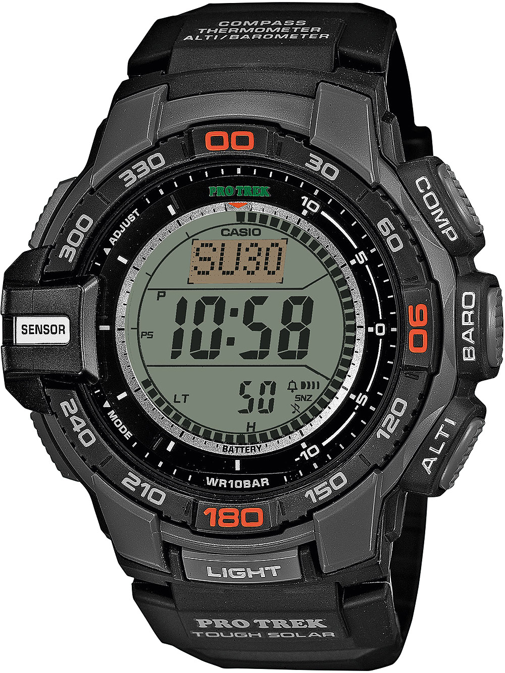 Casio PRG-270-1ER Pro Trek zonne-energie 52 mm 10ATM Horlogemerken