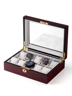 Rothenschild horlogebox RS-1087-10C voor 10 horloges Cherry