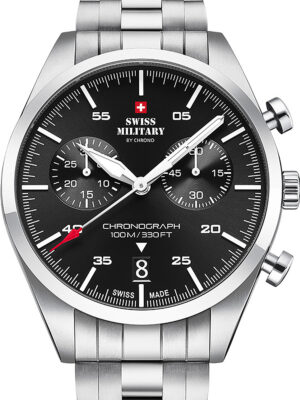Swiss Military SM34090.01 chronograaf 43 mm 10ATM